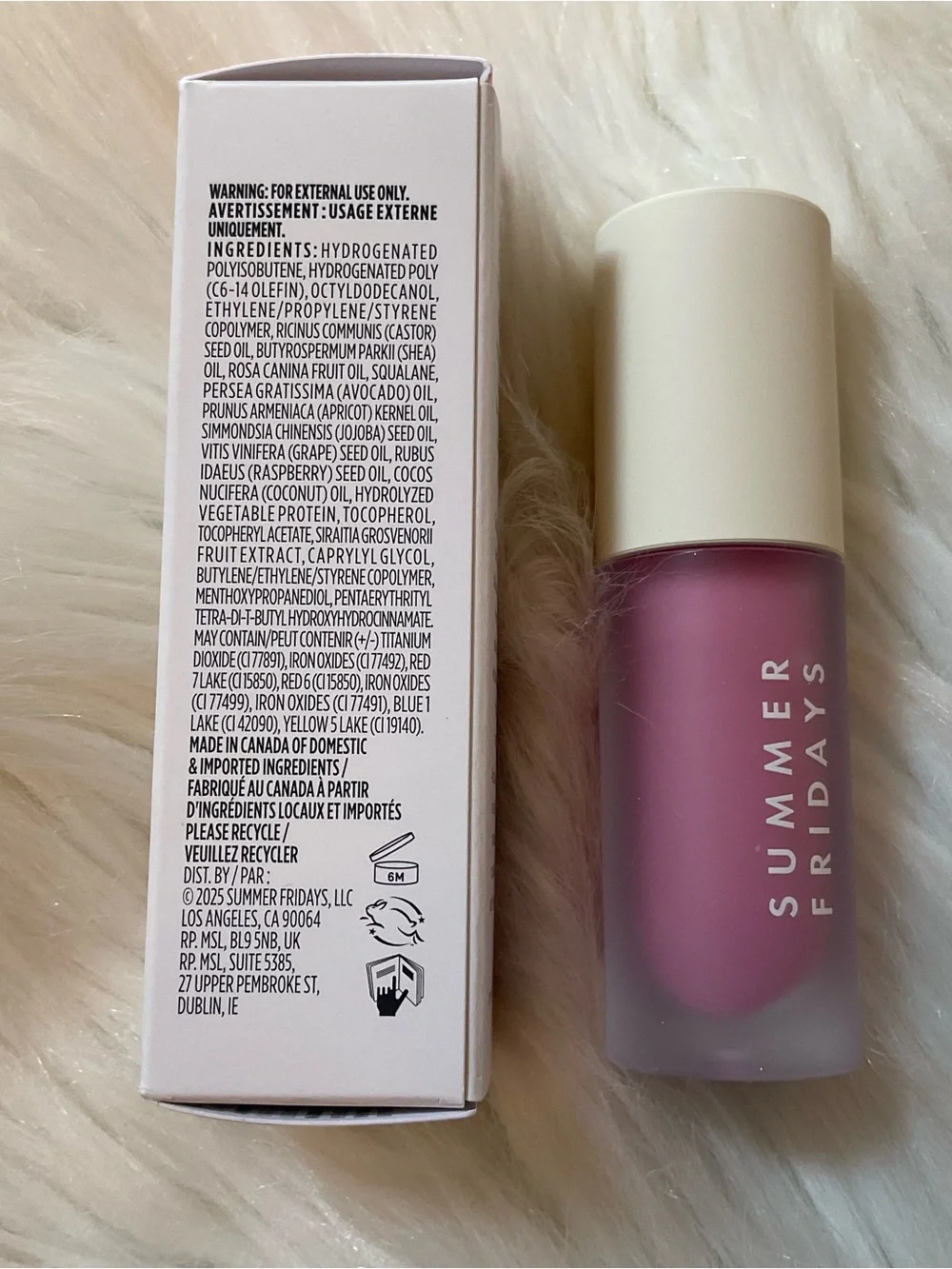 Summer Fridays Dream Lip Oil - New in Box - Rose Bud